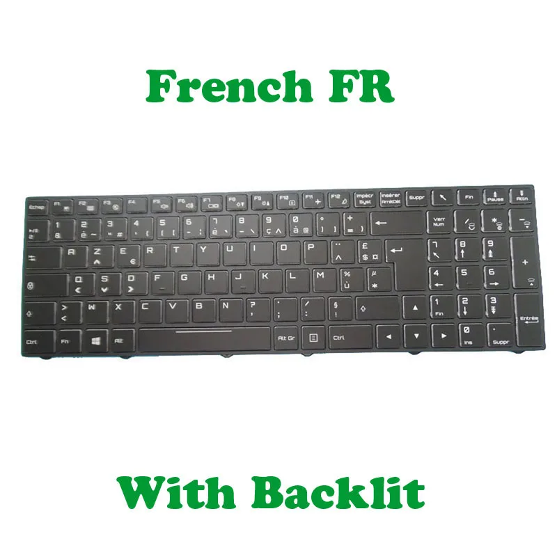 YD Colourful Backlit Keyboard For CLEVO N850 N857 N870 N870EJ N870EK1 N870EP6 N870EZ N870HJ N870HJ1 N870HK1 N870HP6 N870HZ N871E