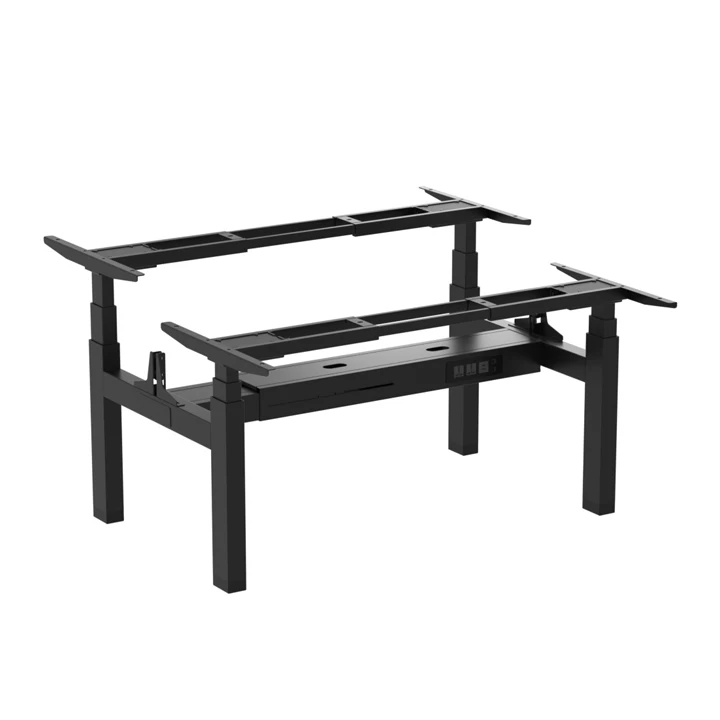 

Desk Height Adjustable Staff Desk Ergonomic Electric Computer Desk Two-person Modular Lift Workstation