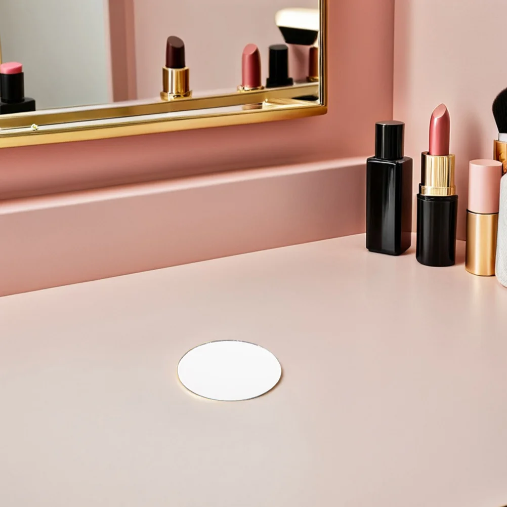 30Pcs Oval Mirror Pieces Small Glass Craft Mirrors for DIY Makeup Resin Art Compact Portable Mirrors Oval Mirror Small