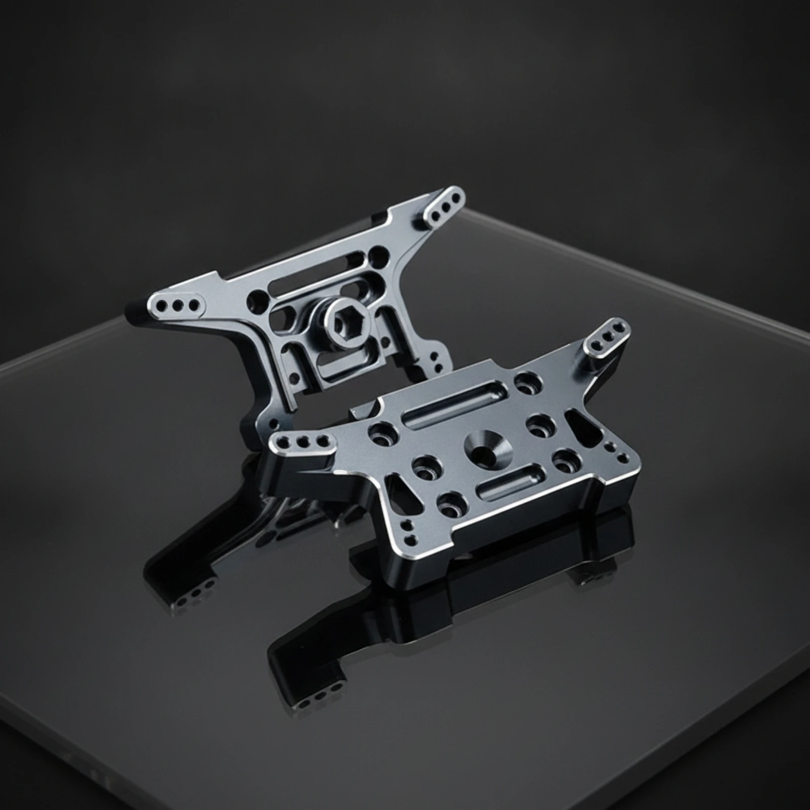 2 Pieces Shock Absorber Brackets Aluminum Front and Rear Shock Mounts Damping Mounts Exact Fit Damping Bracket Mounting