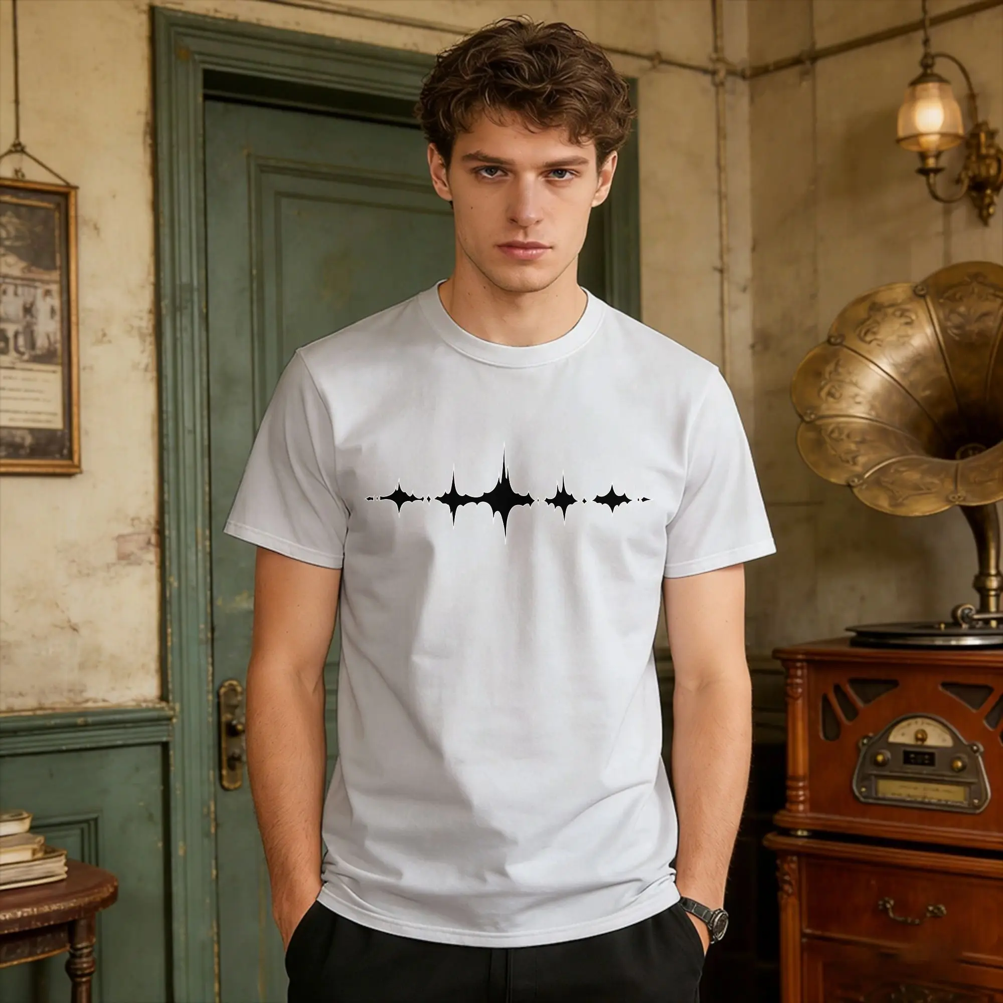 Casual T-Shirt Summer Wuthering Waves Tacet Mark  Hippie T Shirts  Pure Cotton Tee Shirt for Men Y2K Retro Short Sleeve Top Tees