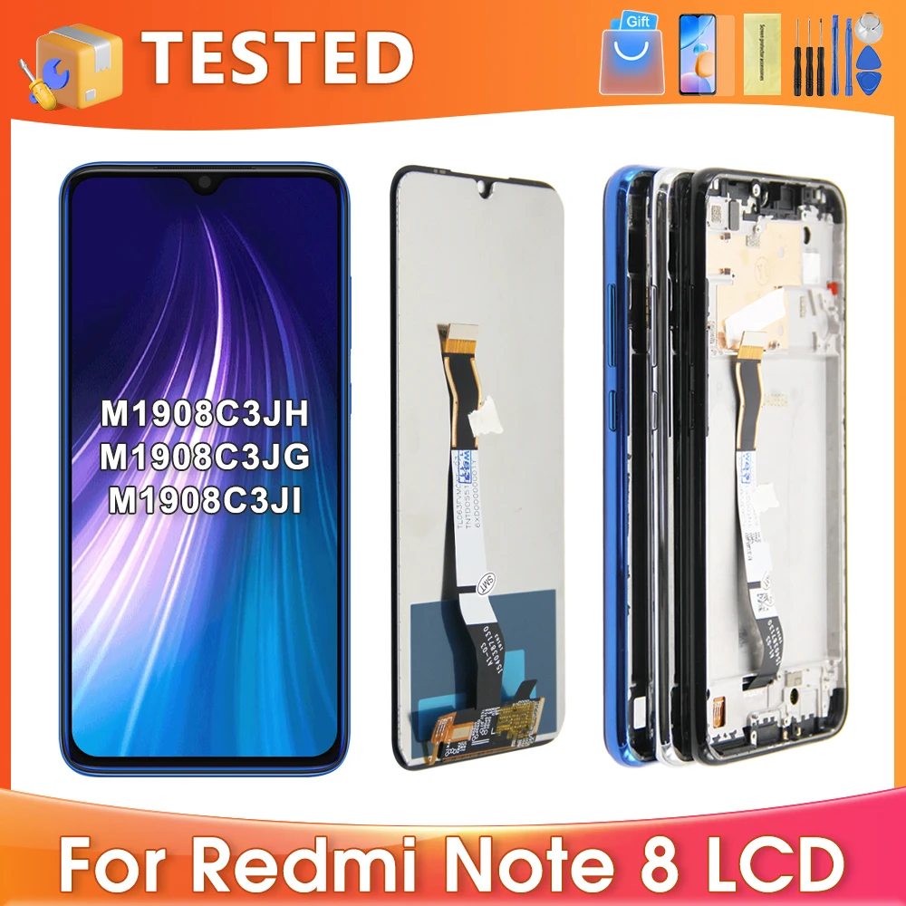 

6.3''For Xiaomi Redmi Note 8 For Redmi Note8 M1908C3JH M1908C3JG LCD Display Touch Screen Digitizer Assembly Replacement