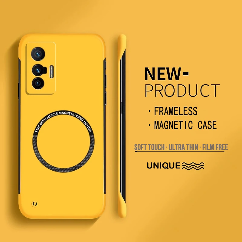 Ultra Thin Hard PC Magnetic Frameless Phone Case For Oppo Realme GT Master NEO 2 3T GT 2 3 Realme 10 11 Pro Plus Matte Cover
