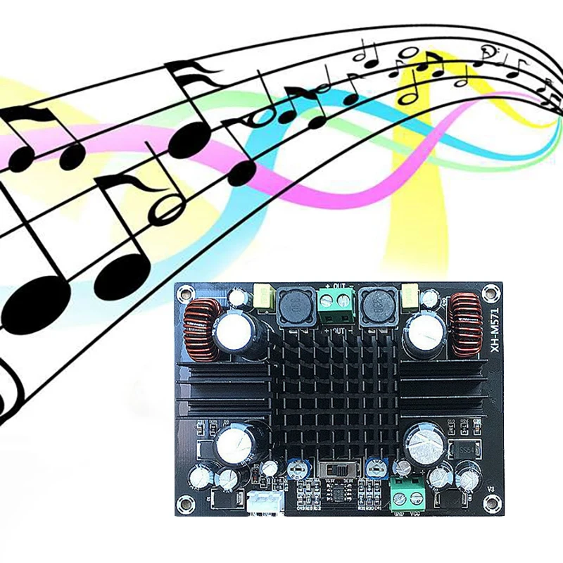 XH-M571 Digital Power Amplifier Board 150W High Power Mono Boost Type Subwoofer Trolley Box Power Amplifier Board