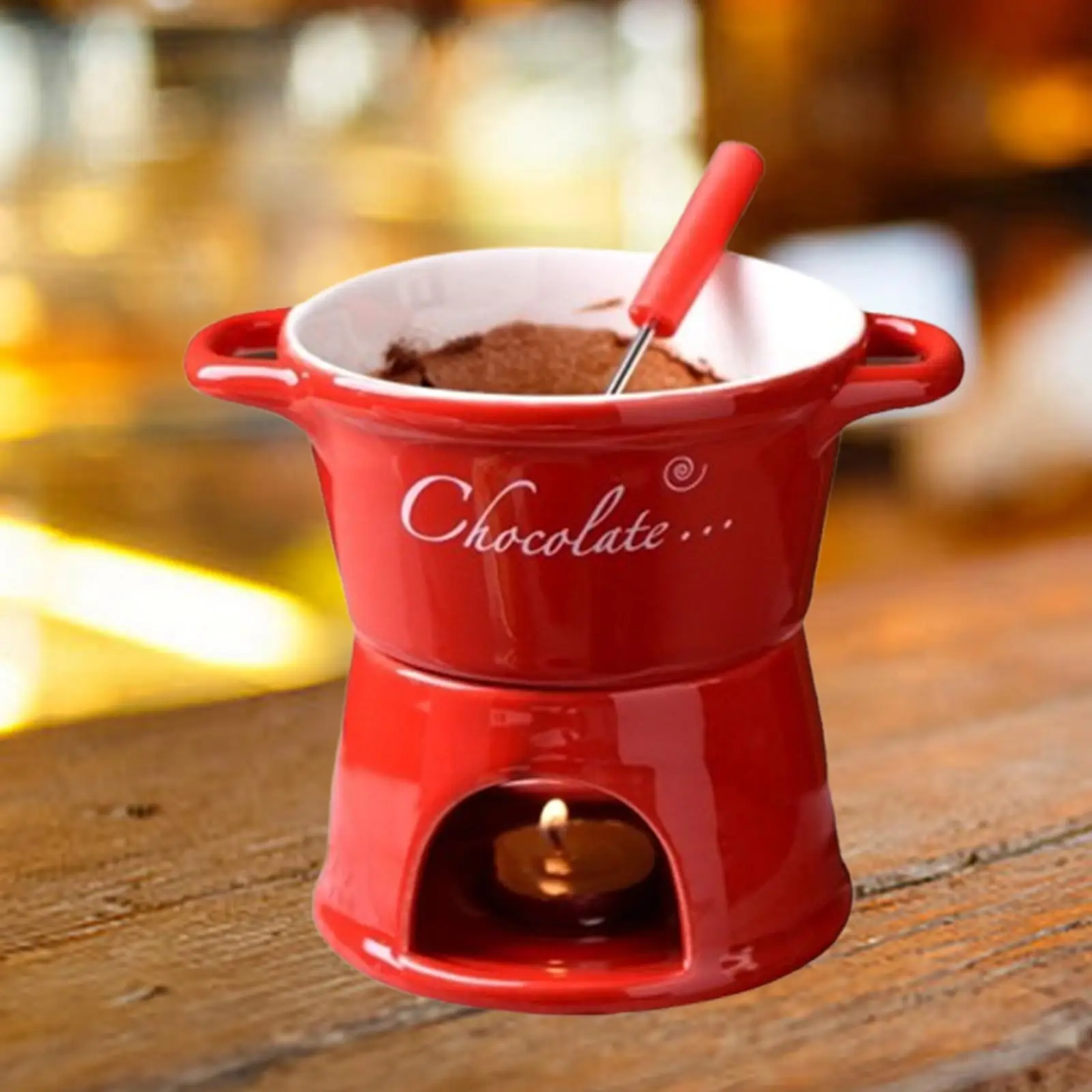 Fondue Mug Snack Butter Melt Pot Chocolate Melter Cookware Coffee Cup Tapas 300ml for Kitchen Wedding Birthday Engagement Party