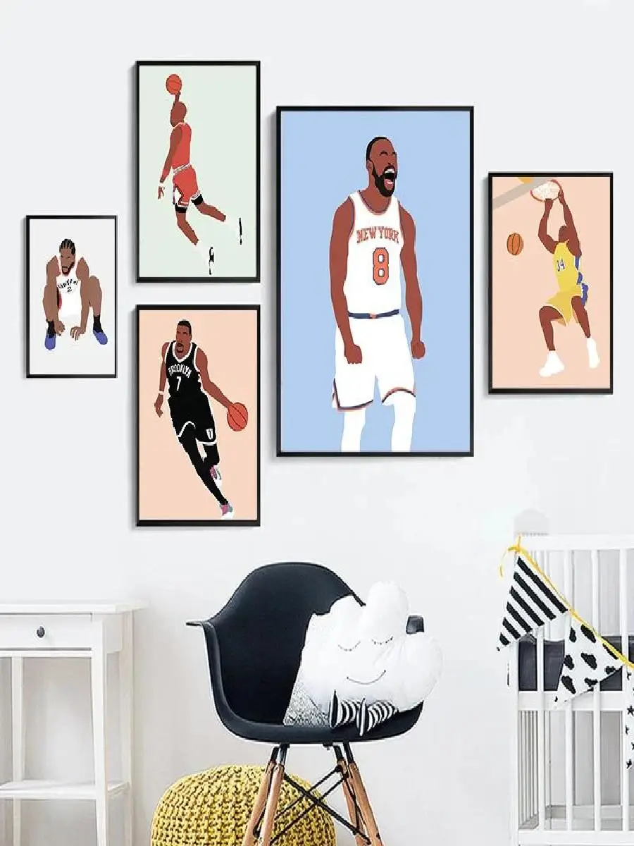 Iconic Basketball Legends Kobe  Lillard Canvas Prints  Sports Wall Art for Bedroom Decor Perfect Gift for Fans