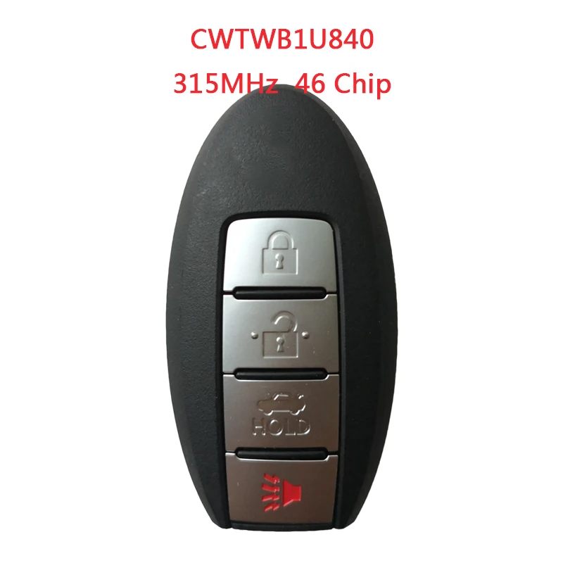 

TX027057 Для Nissan Versa Sentra Смарт-ключ 3+1 кнопки 315 МГц 46 чипов FCCID CWTWB1U840