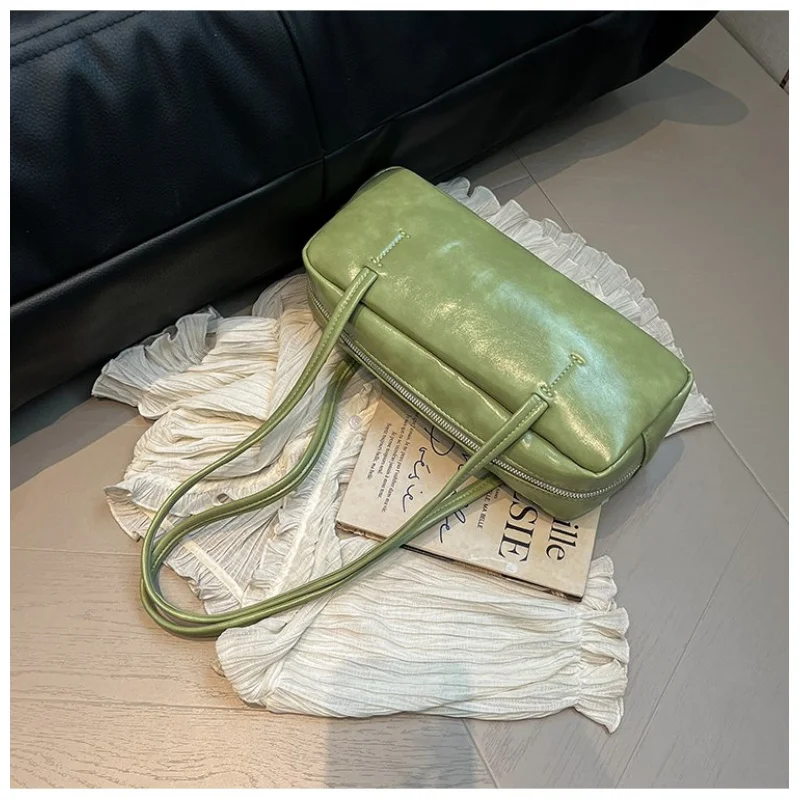 

Classic Designer Paris Fashion Elegant Tote Bag Women High-End Minimalist Vintage Leather Unique Solid Color