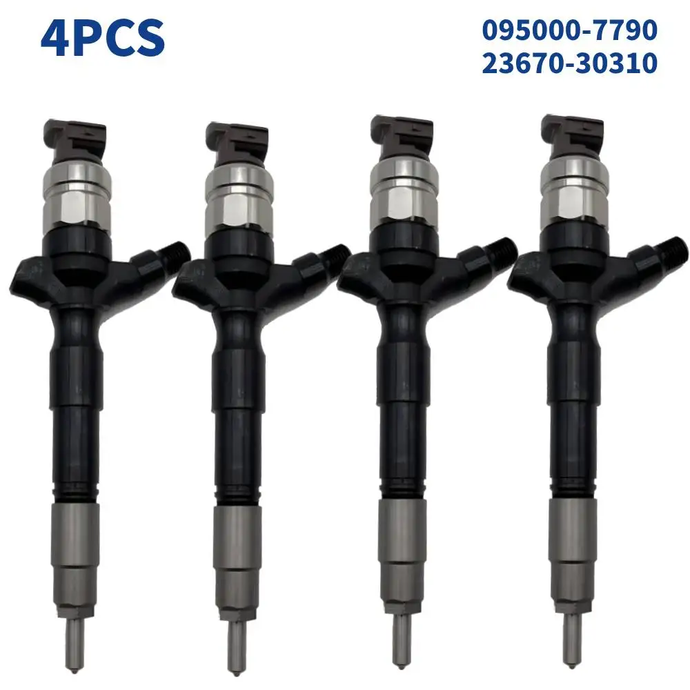 

4X Common Rail Diesel Fuel Injector 095000-7790 23670-30310 ForToyota Hilux