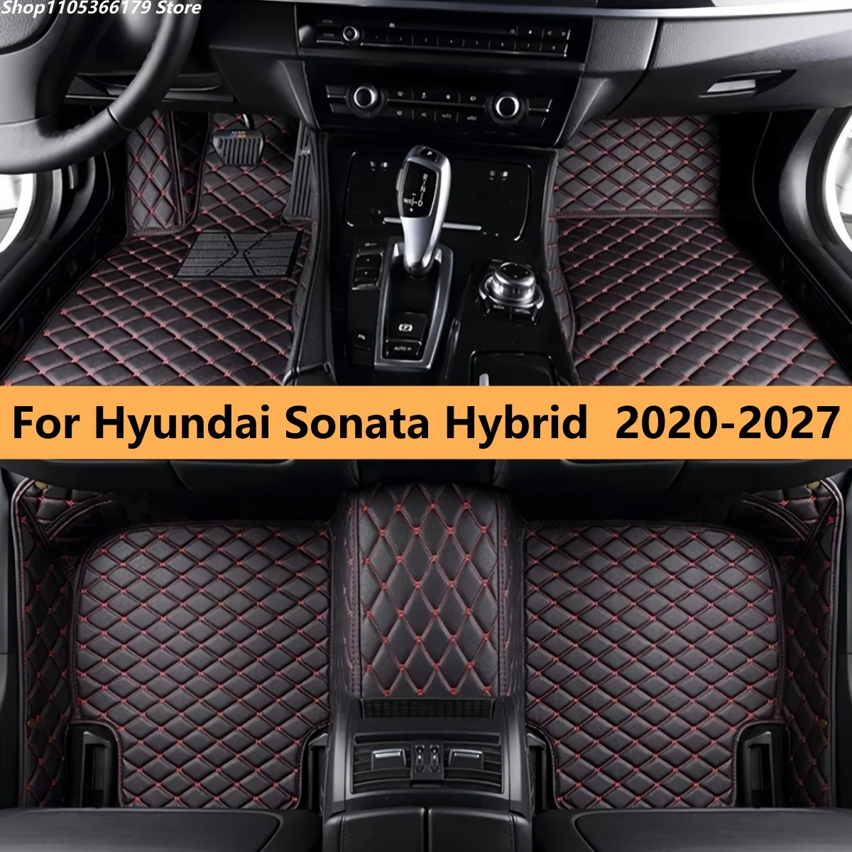 

Автомобильные коврики для Hyundai Sonata Hybrid DN8 2020-2027, полный комплект для переднего и заднего рядов