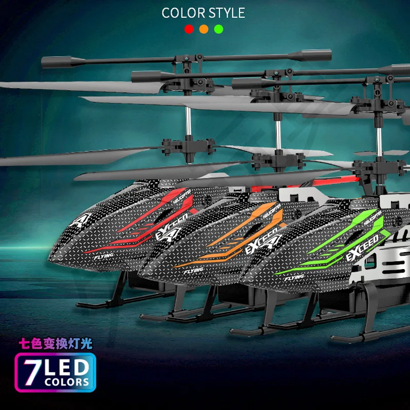جديد أضواء متغيرة ملونة هليكوبتر التحكم عن بعد 3.5 طريقة عالية سبيكة التحكم عن بعد طائرة لعبة الأطفال