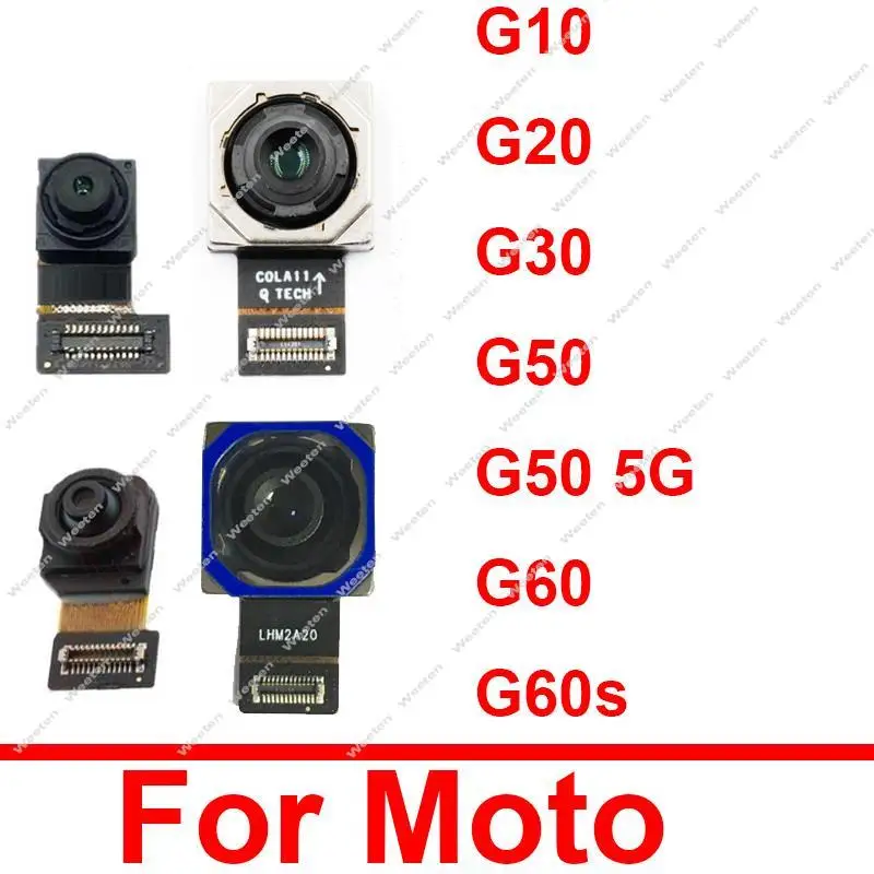 Rear Main Front Camera For Motorola MOTO G10 G20 G30 G50 G60 G60S 5G Front Selfie Falcing Back Main Depth Camera Module