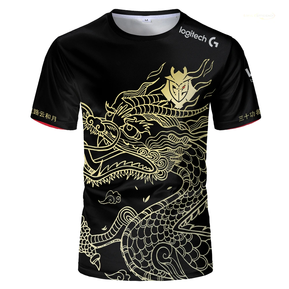 

E-sports team uniform G2 sports T-shirt National Games jersey men's T-shirt round neck breathable quick drying loose T-shirt lig
