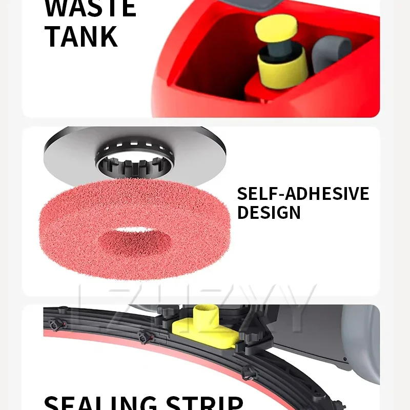 

Electric Floor Scrubber with Mechanical Assistance – Electric Commercial Model for Tiles and Marble – Automatic Compact Handhe