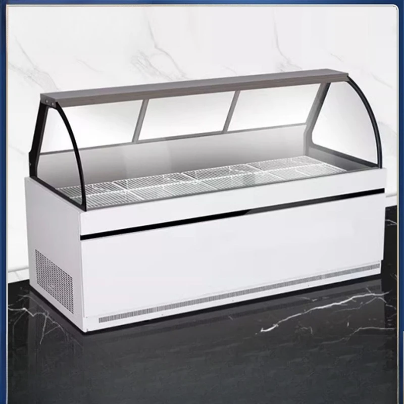 

Commercial cooked food braised meat display cabinet Shuangwen supermarket refrigerated cabinet duck neck cold vegetable fresh-ke