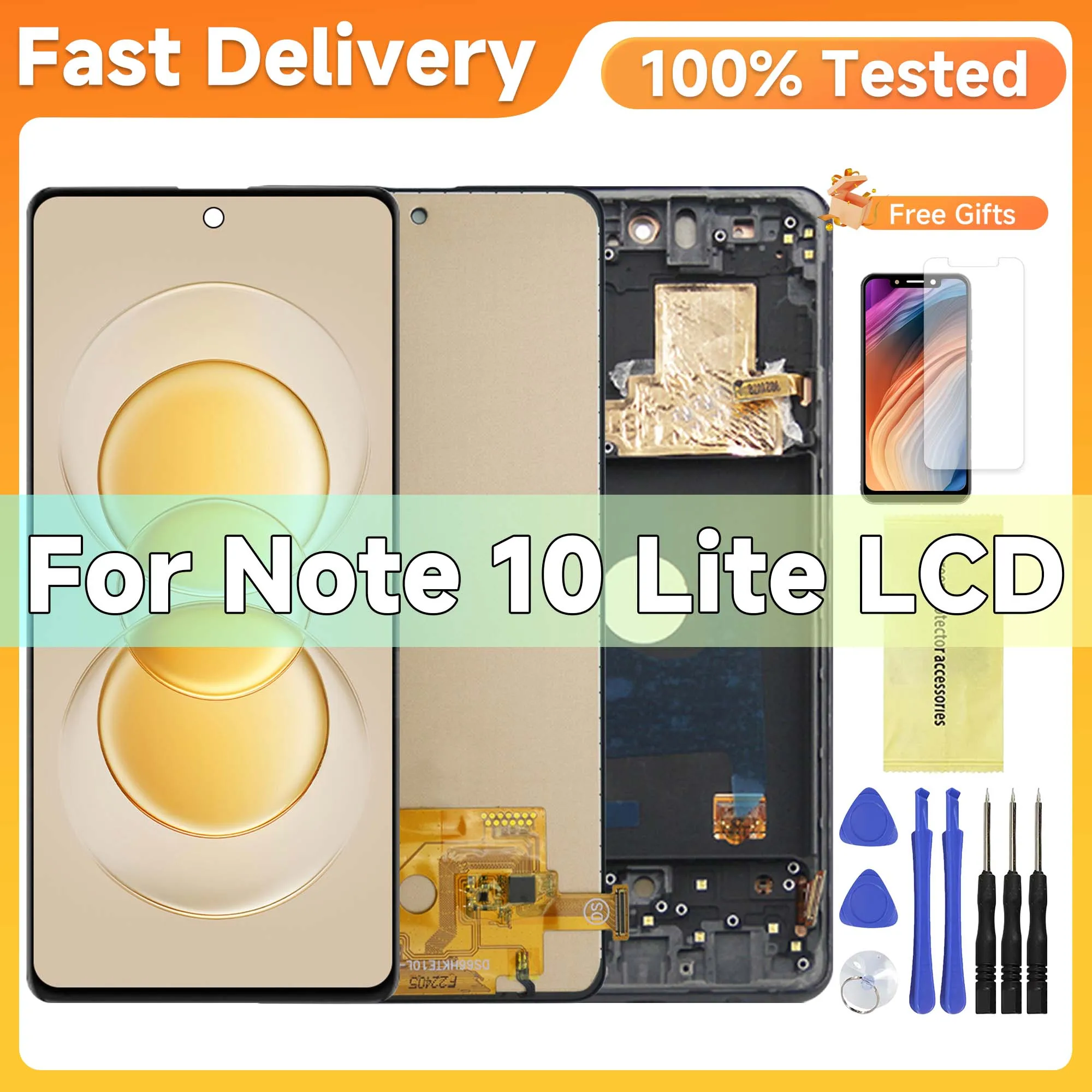 

TFT Display Screen for Samsung Galaxy Note 10 Lite Lcd Display With Touch Screen Digitizer Parts For Samsung N770 N770F/DS/DSM