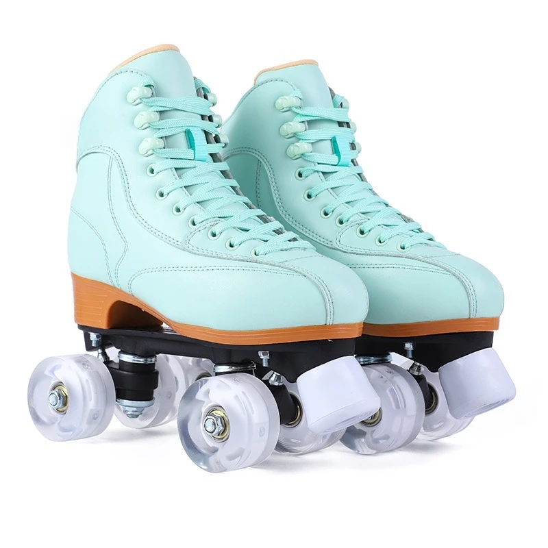 Patins à roulettes pour hommes et femmes, patins à double rangée, patins à quatre roues pour adultes, patins de vitesse spéciaux.