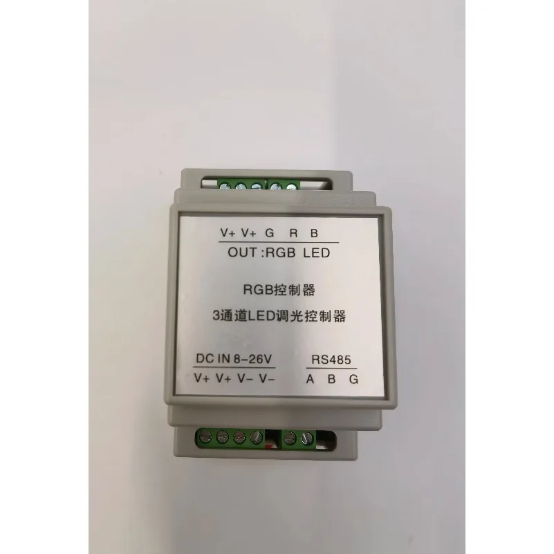 MODBUS Full-color RGB Lamp with Controller RS485 LED Dimming WS2811 Pipeline Lamp RGB Controller