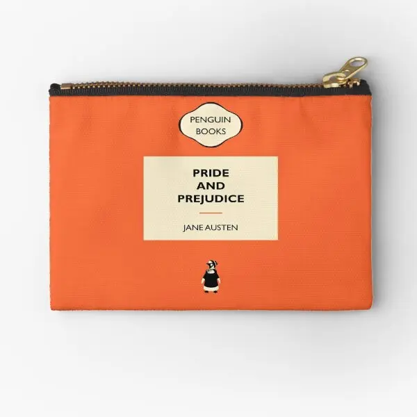 

Penguin Books Pride And Prejudice Zipper Pouches Small Key Money Panties Cosmetic Bag Pure Storage Wallet Women Underwear Socks