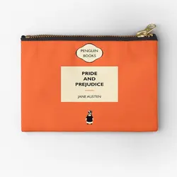 Penguin Books Pride And Prejudice  Zipper Pouches Small Key Money Panties Cosmetic Bag Pure Storage Wallet Women Underwear Socks