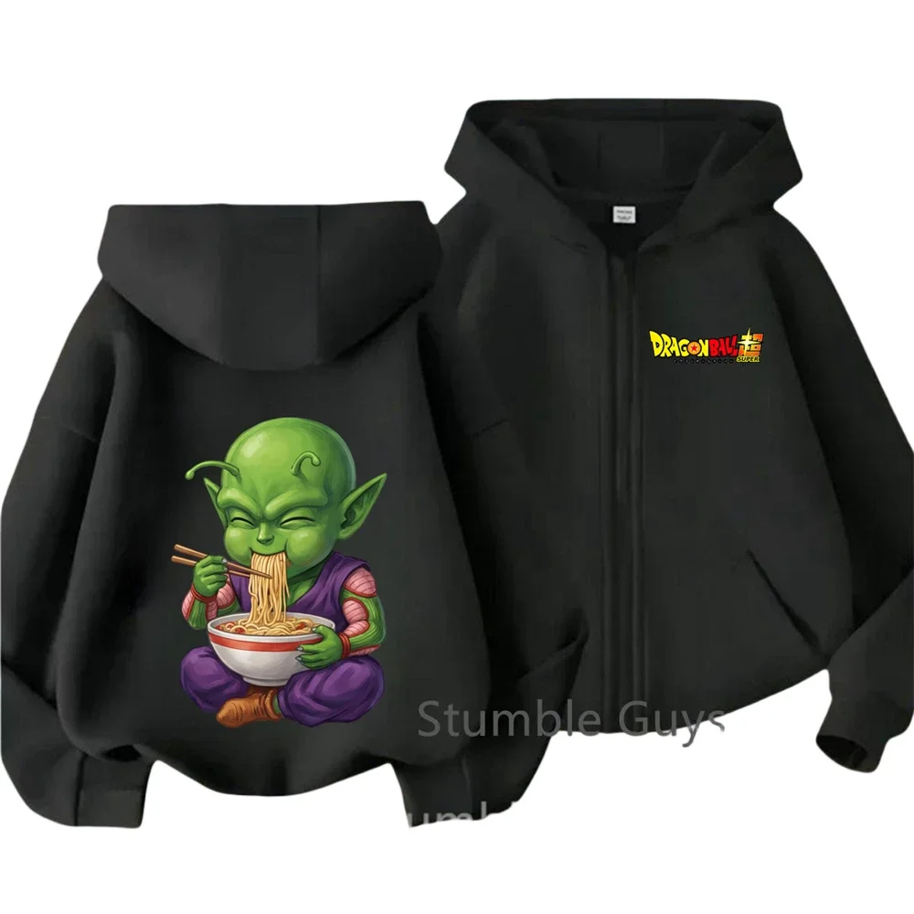 

Spring Fall Kids Goku Zipper Hoodie Dragon Ball Super Saiyan Anime Boys Clothes Girls Tops