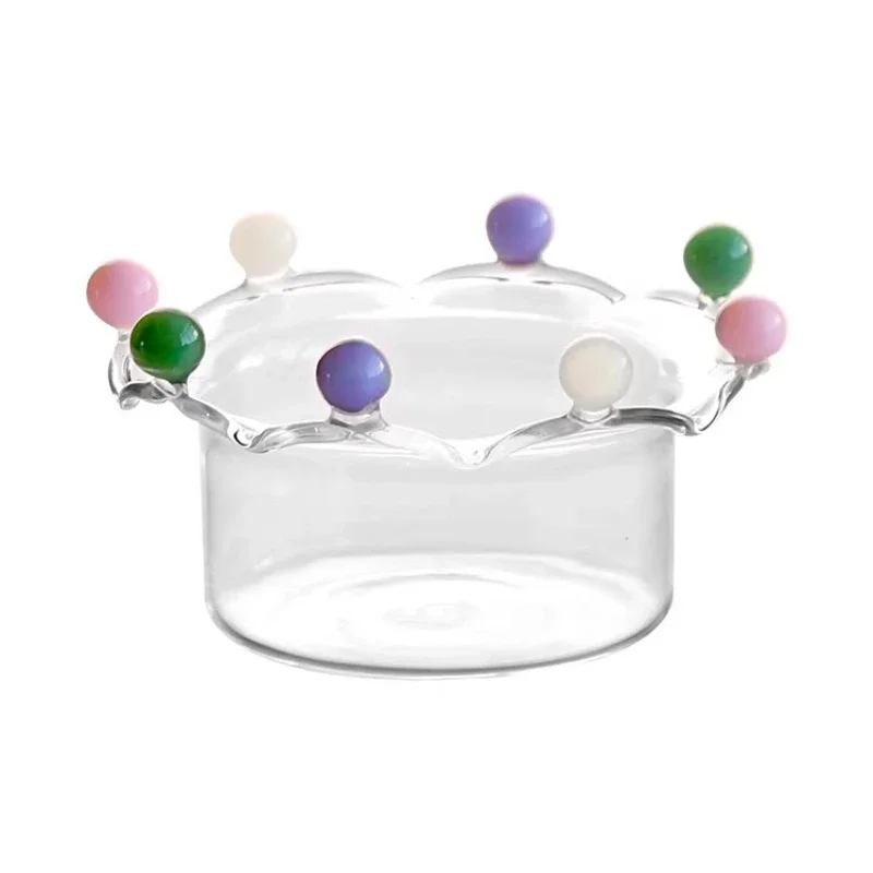 Internet celebrity ins style creative oatmeal yogurt fruit salad dessert bowl, household high temperature resistant glass