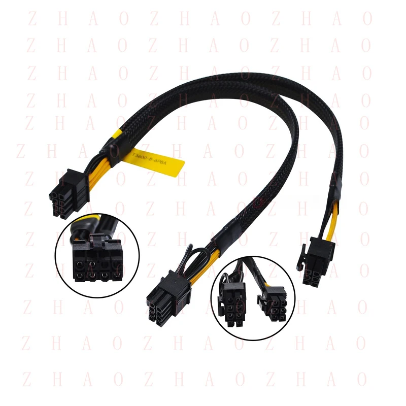 L+ 8 Pin to 6+8 Pin PCI-E GPU Power Cable For DELL T5820 T3600 T7820 T5600 T7810