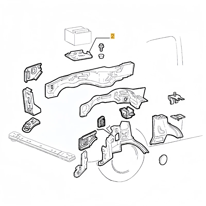 

Пластина лотка для автомобильного аккумулятора для Peugeot Boxer Citroen, реле Fiat Ducato 1994-2006 7106C1 1329648080, аксессуары для защиты автомобильного аккумулятора