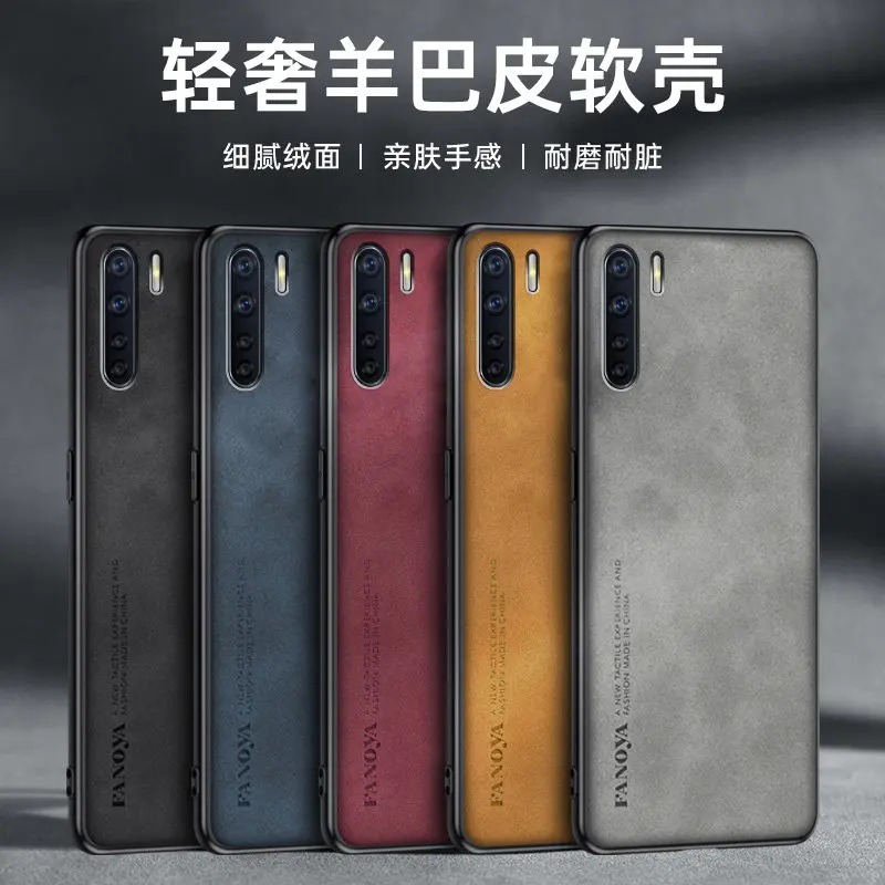 Oppo Reno 3 Reno3 4G CPH2043 Case PU Leather Skin Shockproof PC+PU Back Cover Hard Phone Case for Oppo Reno 3 Reno3 4G CPH2043