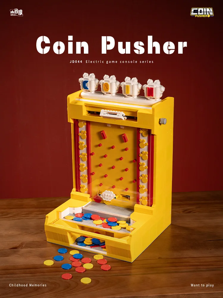 2093PCS MOC Coin Pusher Building Blocks Creative Game Consoles Assembling Model Toys for Birthday Gift Set