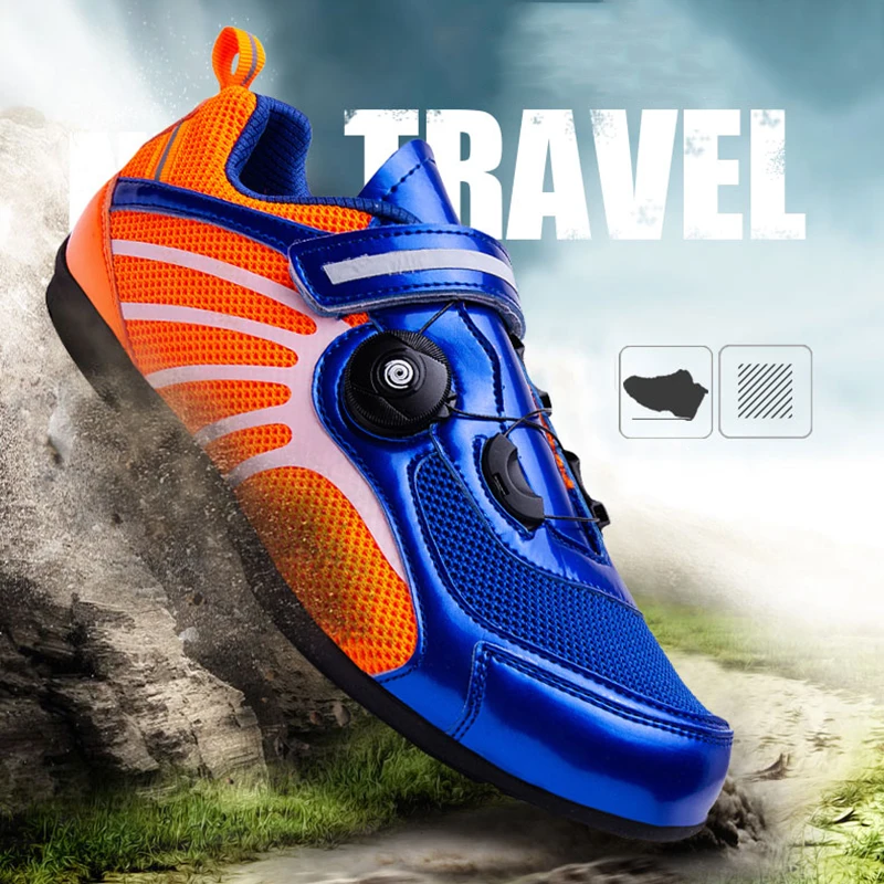 Unisex Fahrradschuhe, Klicksystem-Fahrradschuhe, Chamäleon-Fahrradschuhe, Fahrradschuhe mit Gummisohle