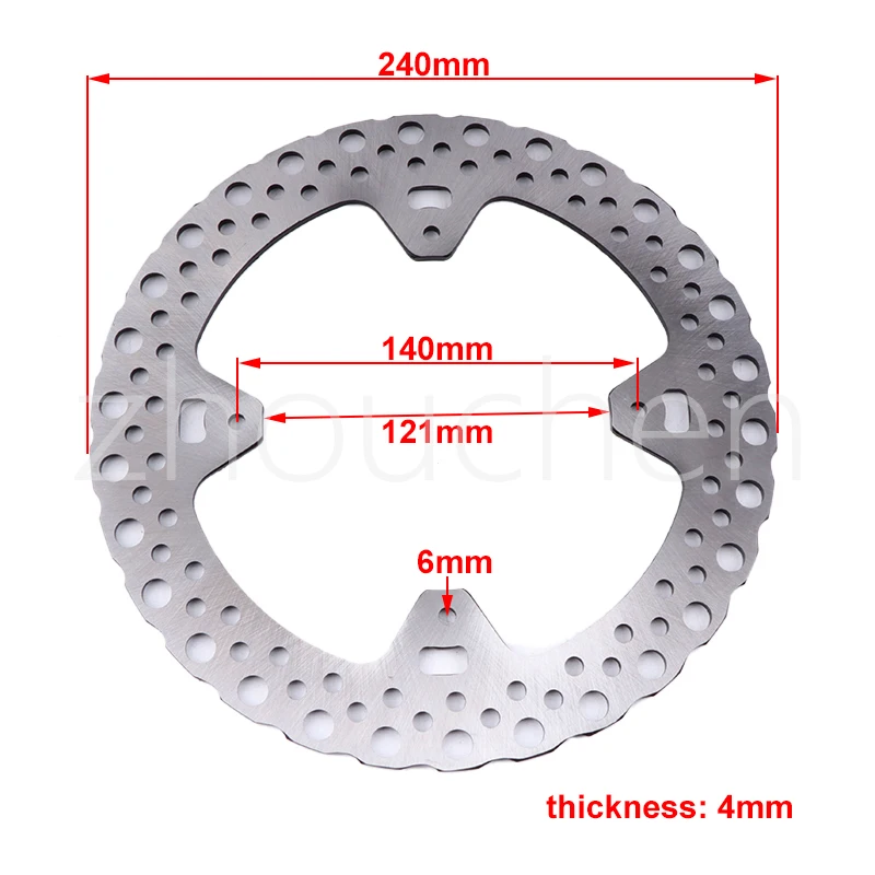 240mm Motorcycle Brake Disc Retro Rotor Disc For HONDA CR 125 CRF 250 CRF 450 E R X 2002-2008 Front Rear Brake Disc