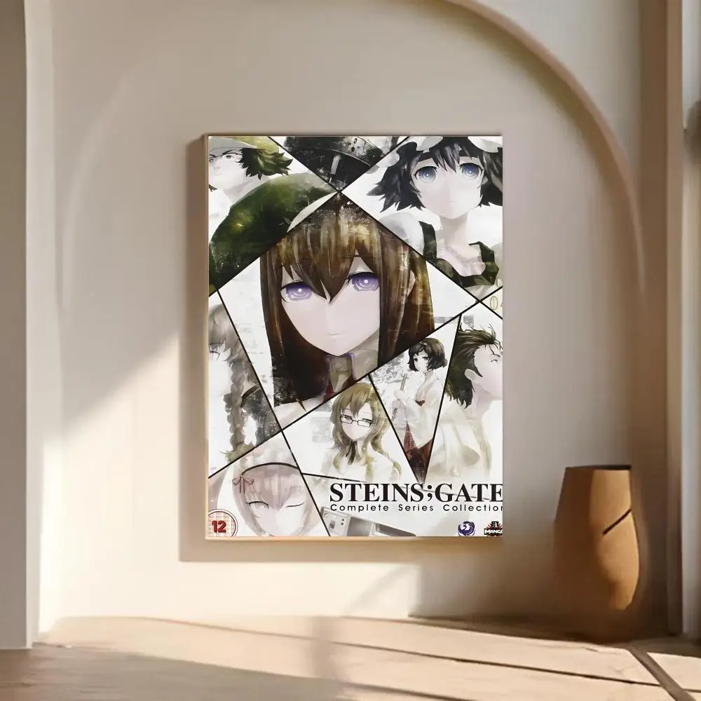 Anime - S-Steins;Gates Poster Canvas Wall Art Poster for Bedroom Living Room Home Decoration