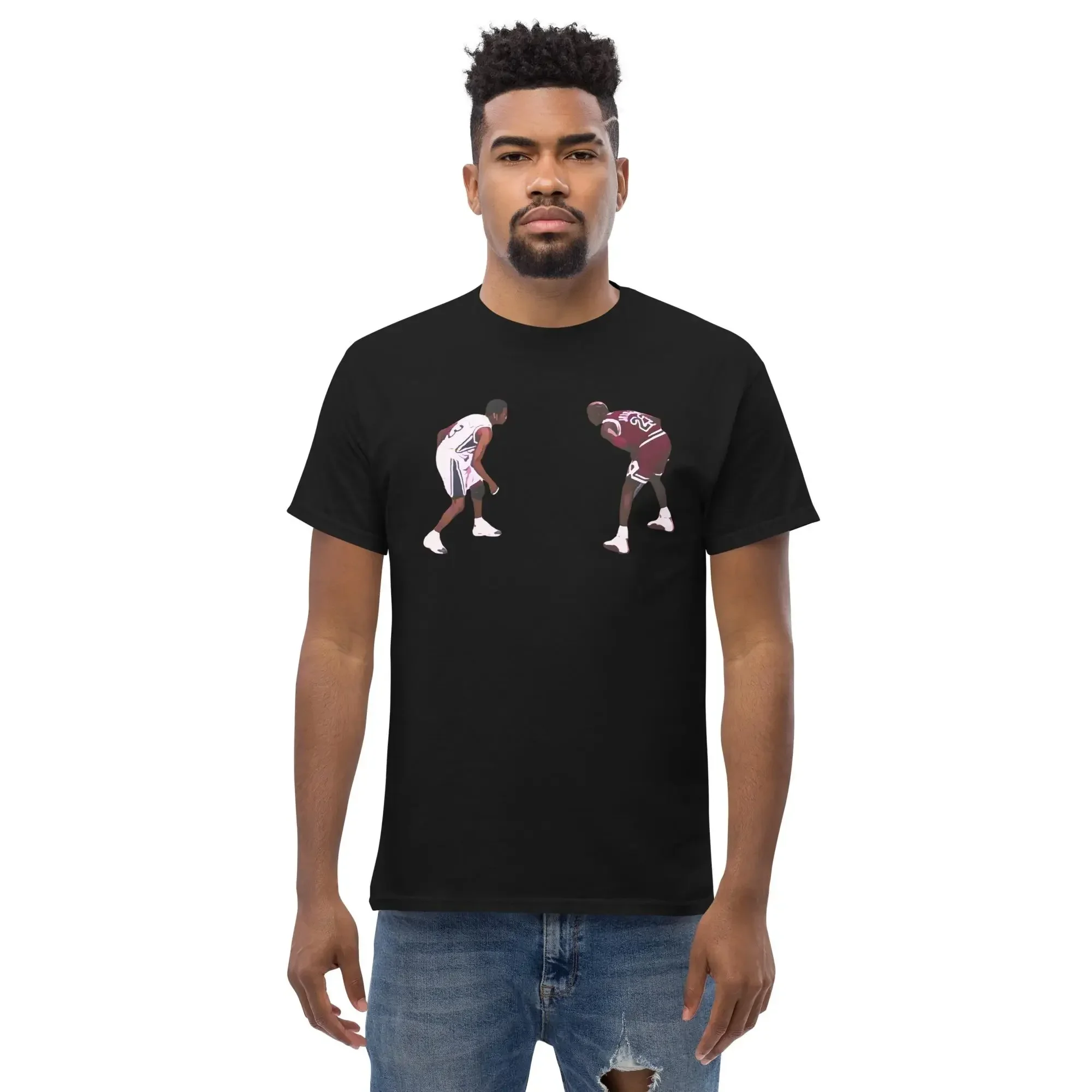 Ultimate Basketball Legends MJ vs AI T Shirt Perfect for Fans