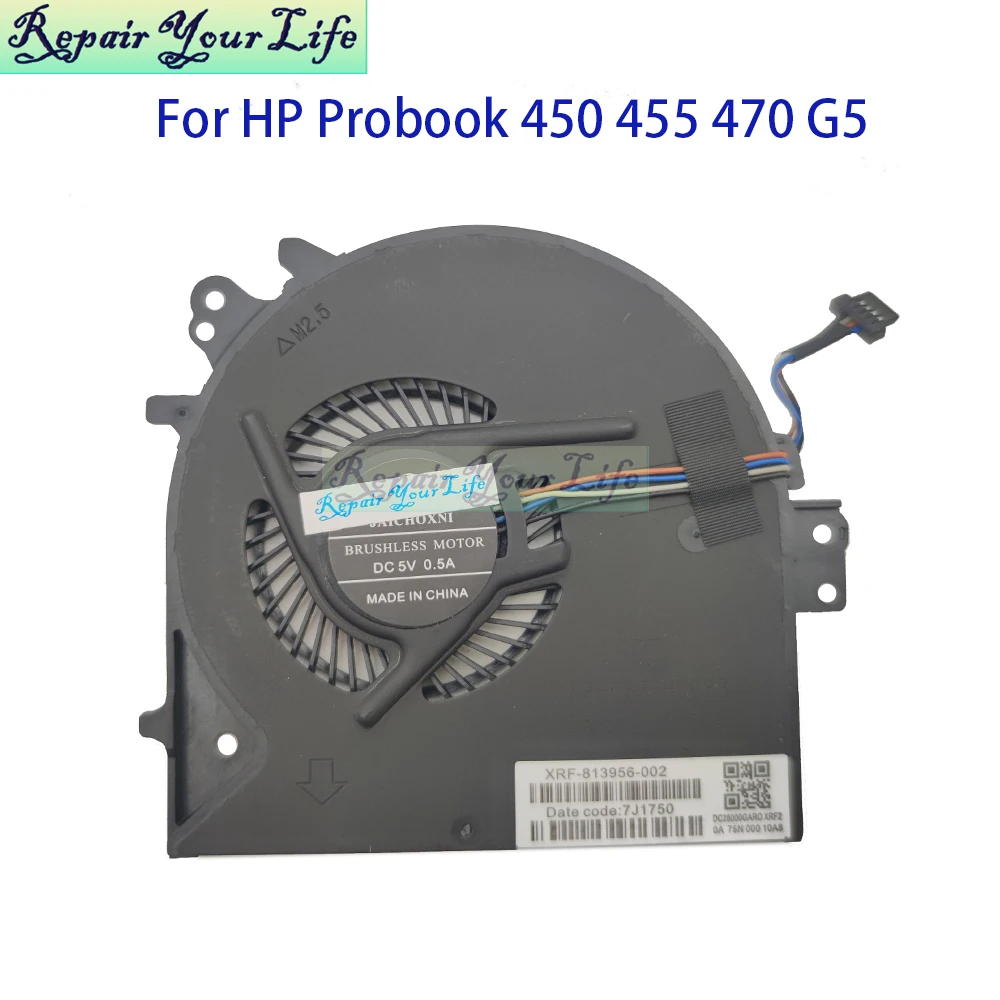 Laptop Cooling CPU Fan For HP Probook 450 455 G5 470 G5 450G5 L03854-001 DC28000GAR0 Notebook Cooler Processor Radiator Fan New