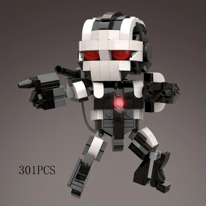 Creative MOC Mecha Series Warrior Doll Model Building Blocks giocattoli assemblati fai da te piccole particelle mattoni regalo di compleanno per bambini