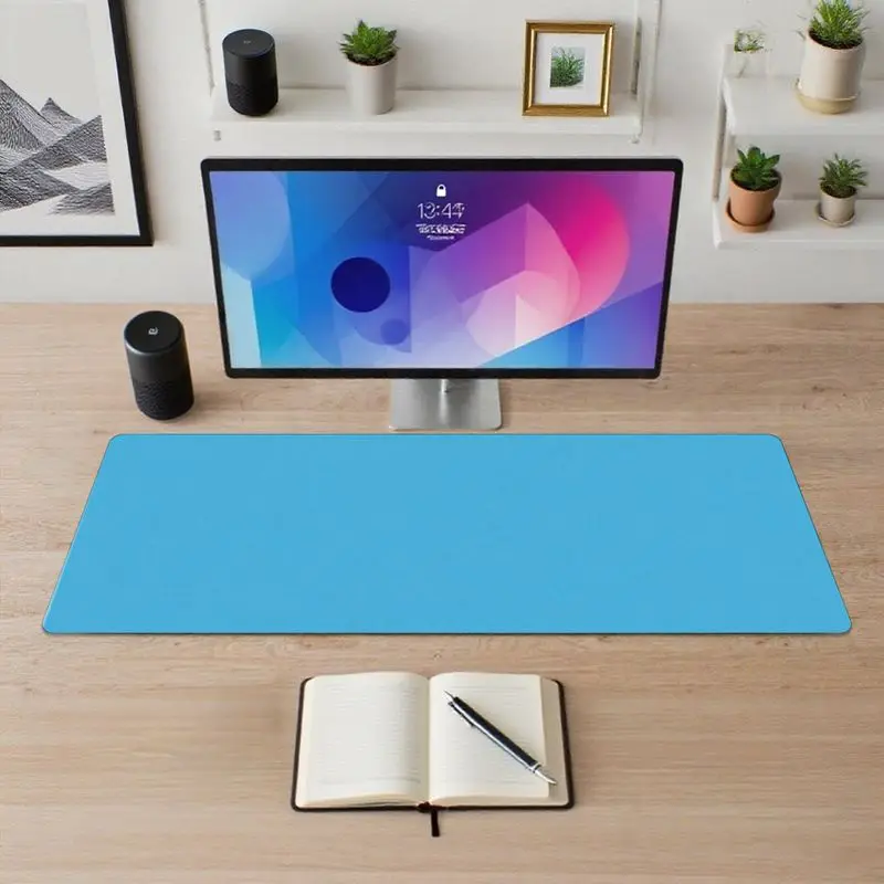 قطعة واحدة من لوحة ماوس الألعاب باللون الأزرق النابض، قاعدة غير قابلة للانزلاق، مثالية للألعاب والاستخدام المكتبي، الأبعاد 31.5 بوصة × 11.8 بوصة. #2