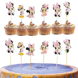 Topper per cupcake Minnie Mouse Decorazioni per torte per feste per ragazze rosa Decorazioni per baby shower Matrimonio Decorazioni per torte per feste di compleanno per bambini