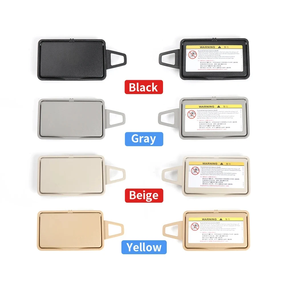 Car Interior Sun Shade Visor Makeup Cosmetic Mirror Cover For Mercedes Benz W639 W636 Auto Accessories Black Beige Grey