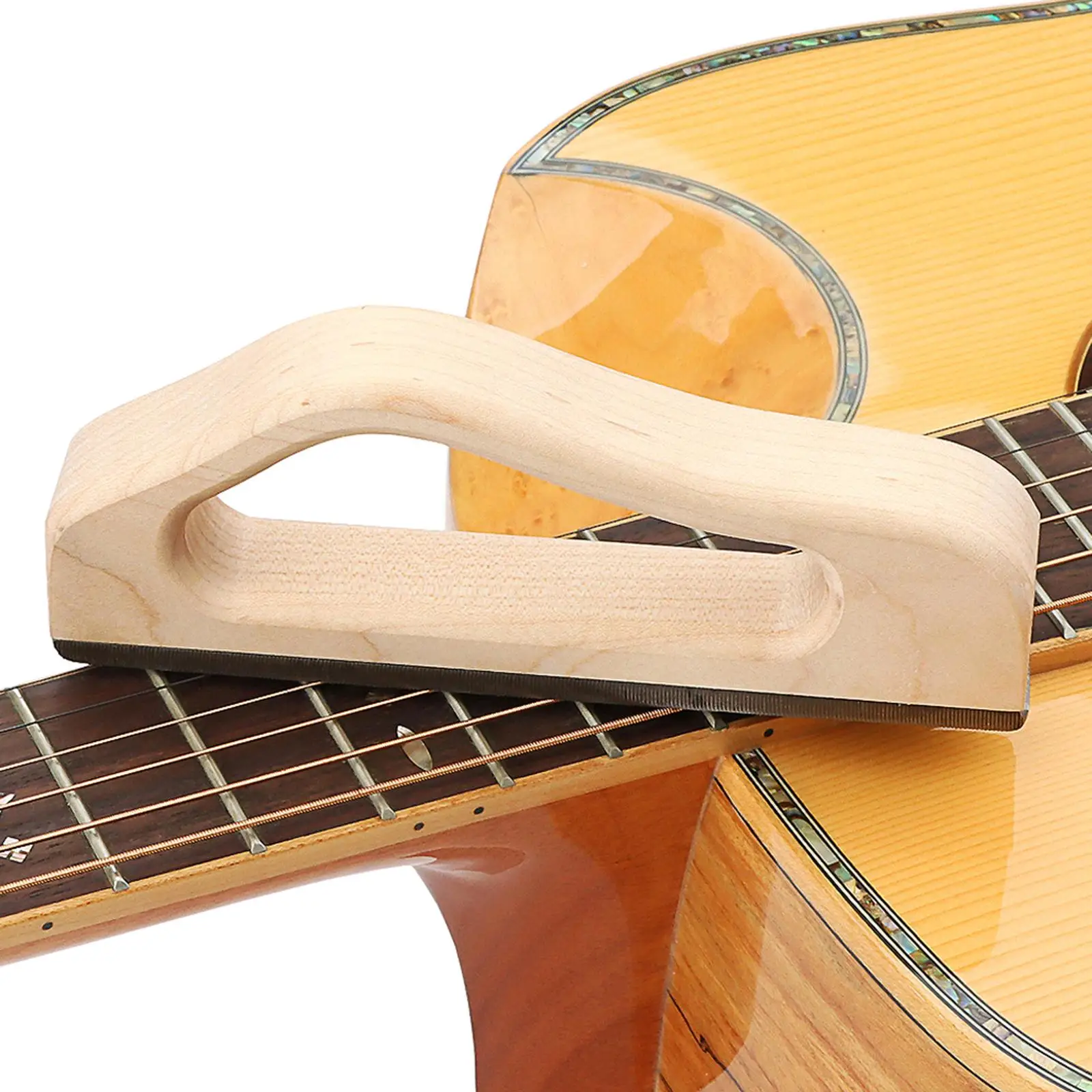 Universal Luthier Fret Leveling File Maple Carbon Steel Sanding Block for Electric Guitar Part Adjustment