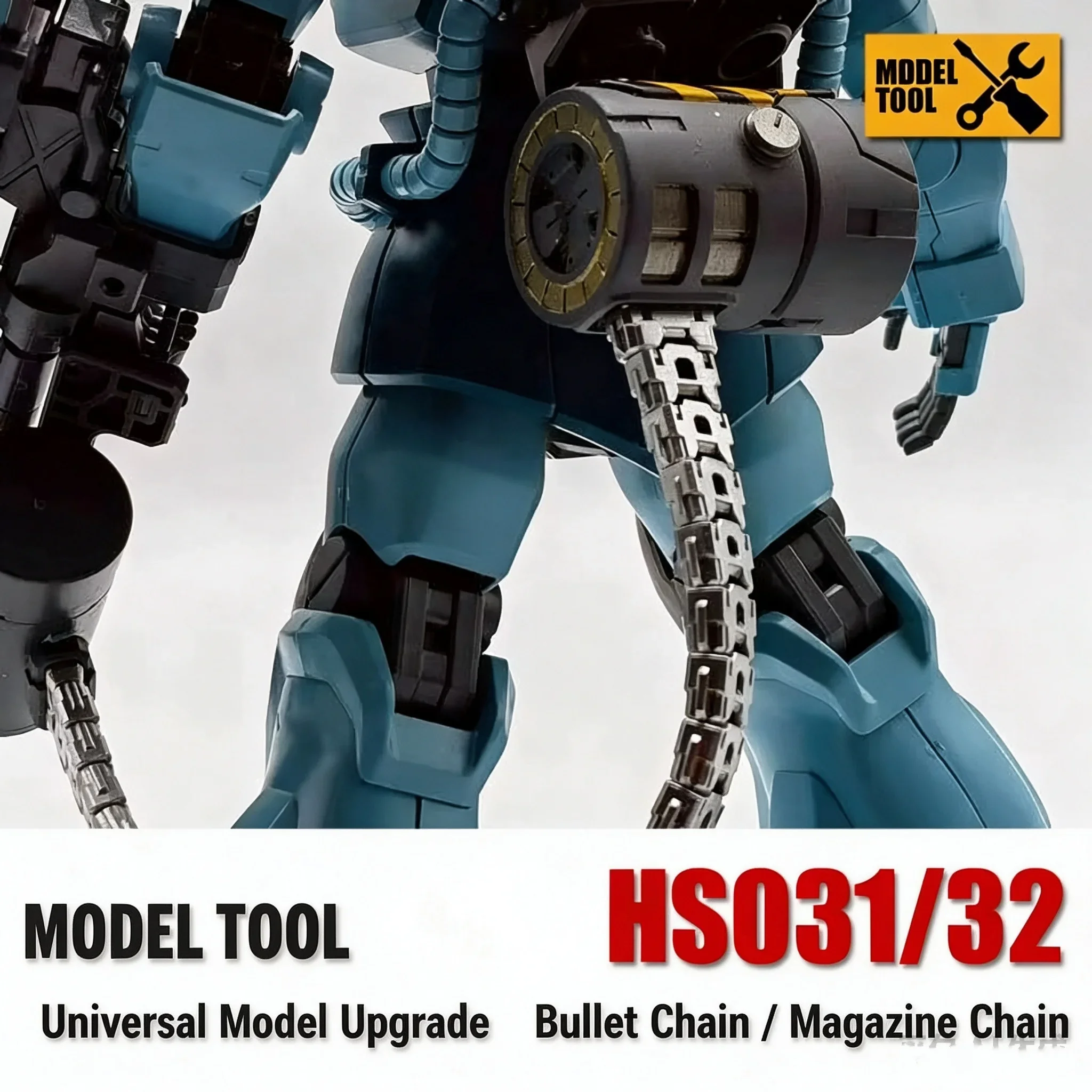 Universal 3D Printed Ammo Belt Chain MSWZ HS031 HS032 Model Modification Accessory for Gundam Mecha Robot Hobby DIY Building