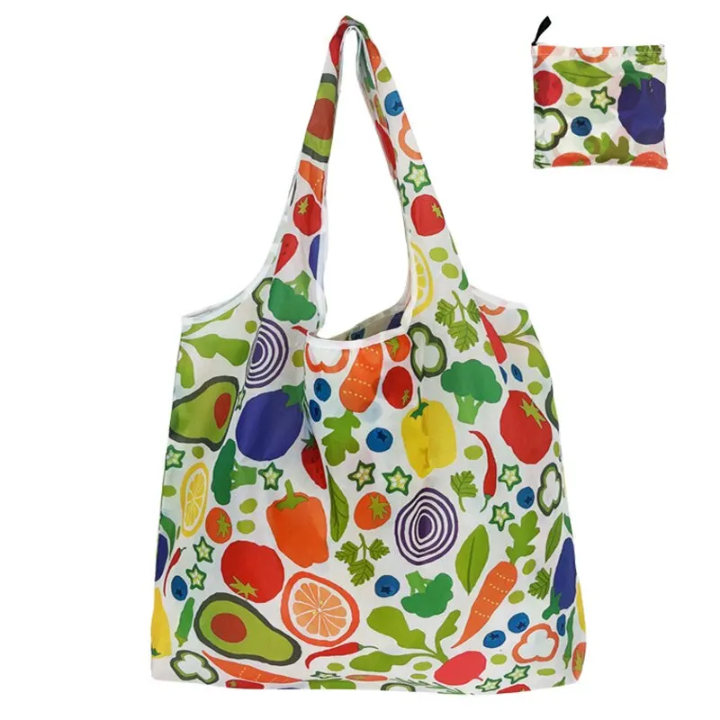 Fashion Printing Cabas Foldable Shopping Bags Environmental Protection Portable Grocery Bags