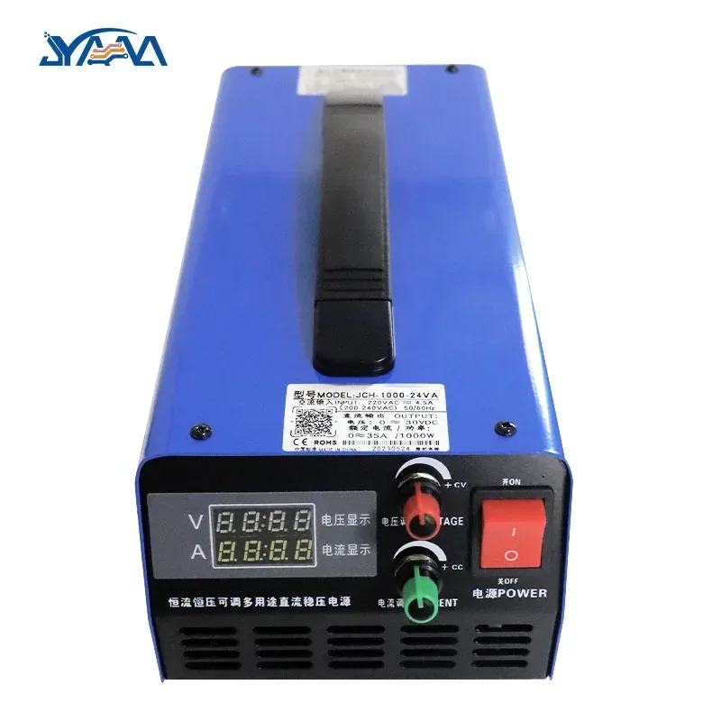 JYAAA Power Supply 1000W 12V 24V 48V 60V 72V 100V 120V 70A 35A 28A 21A 17A 12.5A 9A adjust voltage and current charger