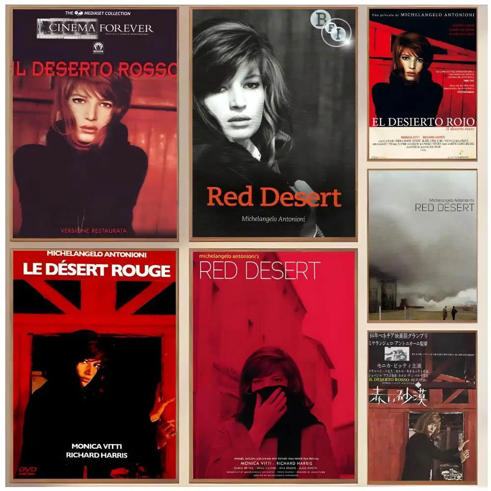 Poetic Movie R-Red Desert Poster  Classic Home Interior Design & Modern Wall Decor Art Collection