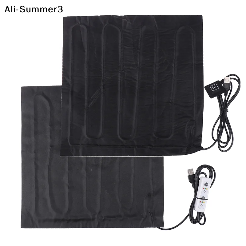 【TG16】1Pc 2025 5V USB Heater Carbon Fiber Electric Heating Pads Jacket Soft Cushion Winter Men Vest Heating Clothes Warmer Pad