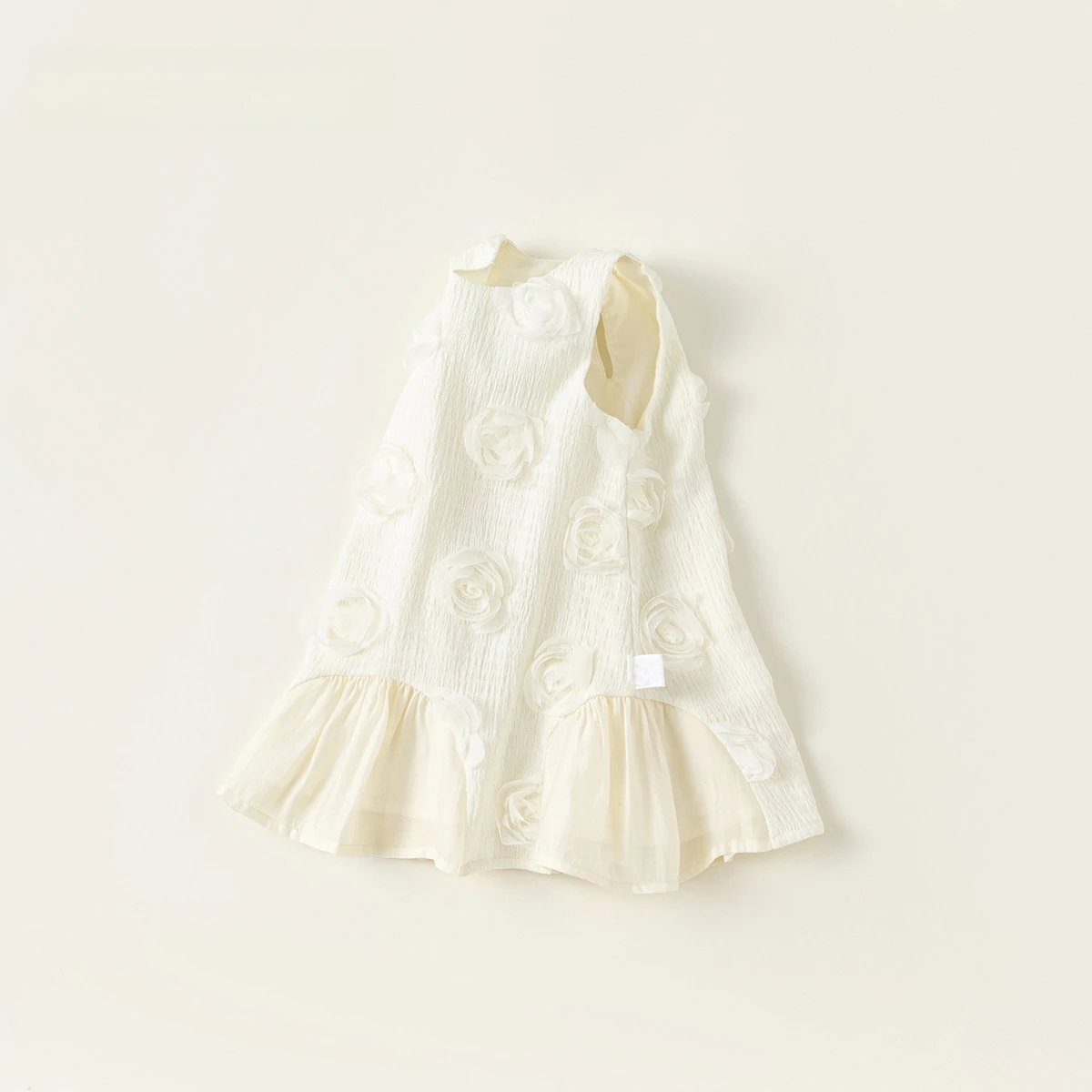 2025 Baby Girl Dress Summer New Korean Version Fairy Skirt 3D Flower Sleeveless Vest Skirt Children's Dress