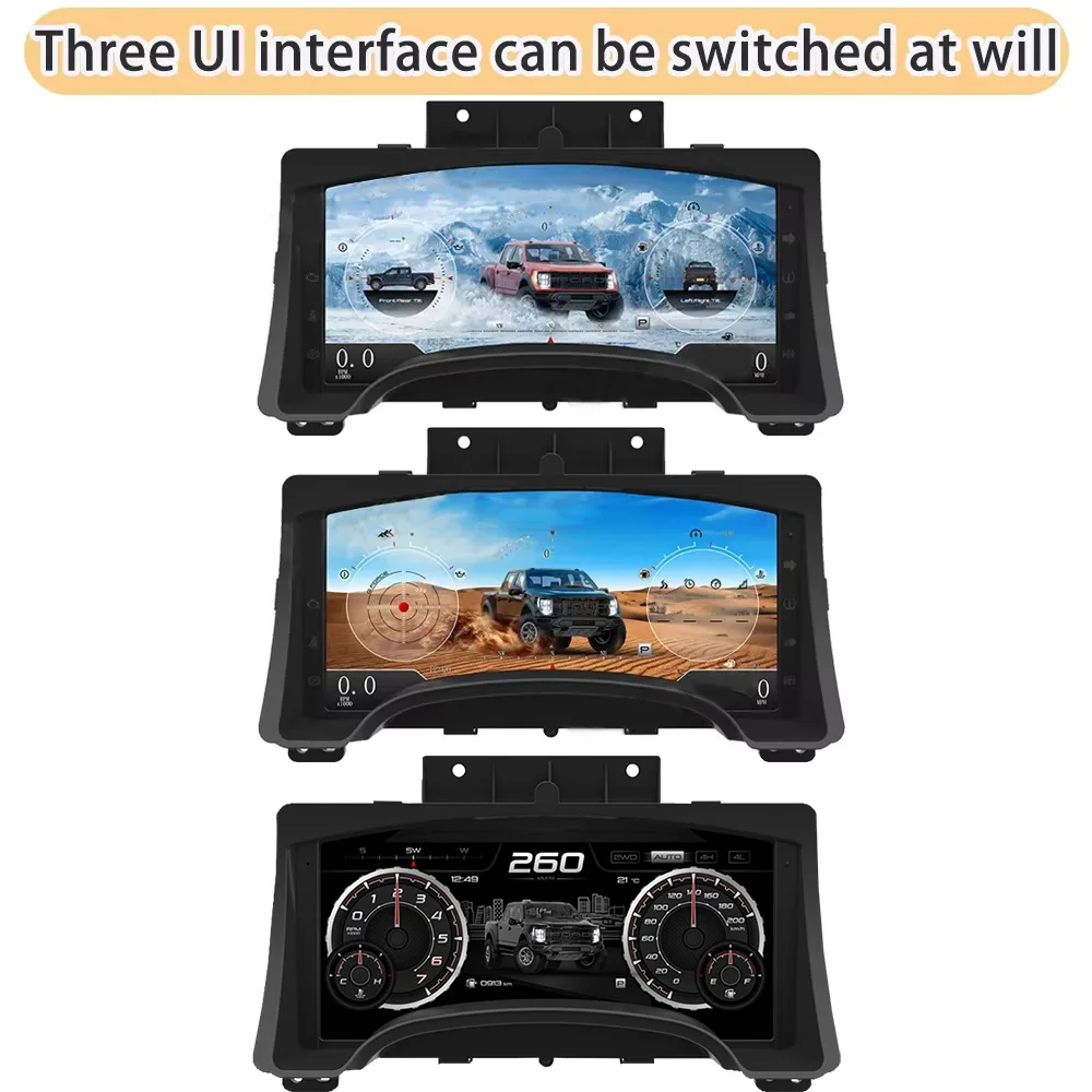 LCD Instrument Cluster For Ford F150 2011-2014 Car Digital Dashboard Speedometers Virtual Cockpit Panel Display Linux System