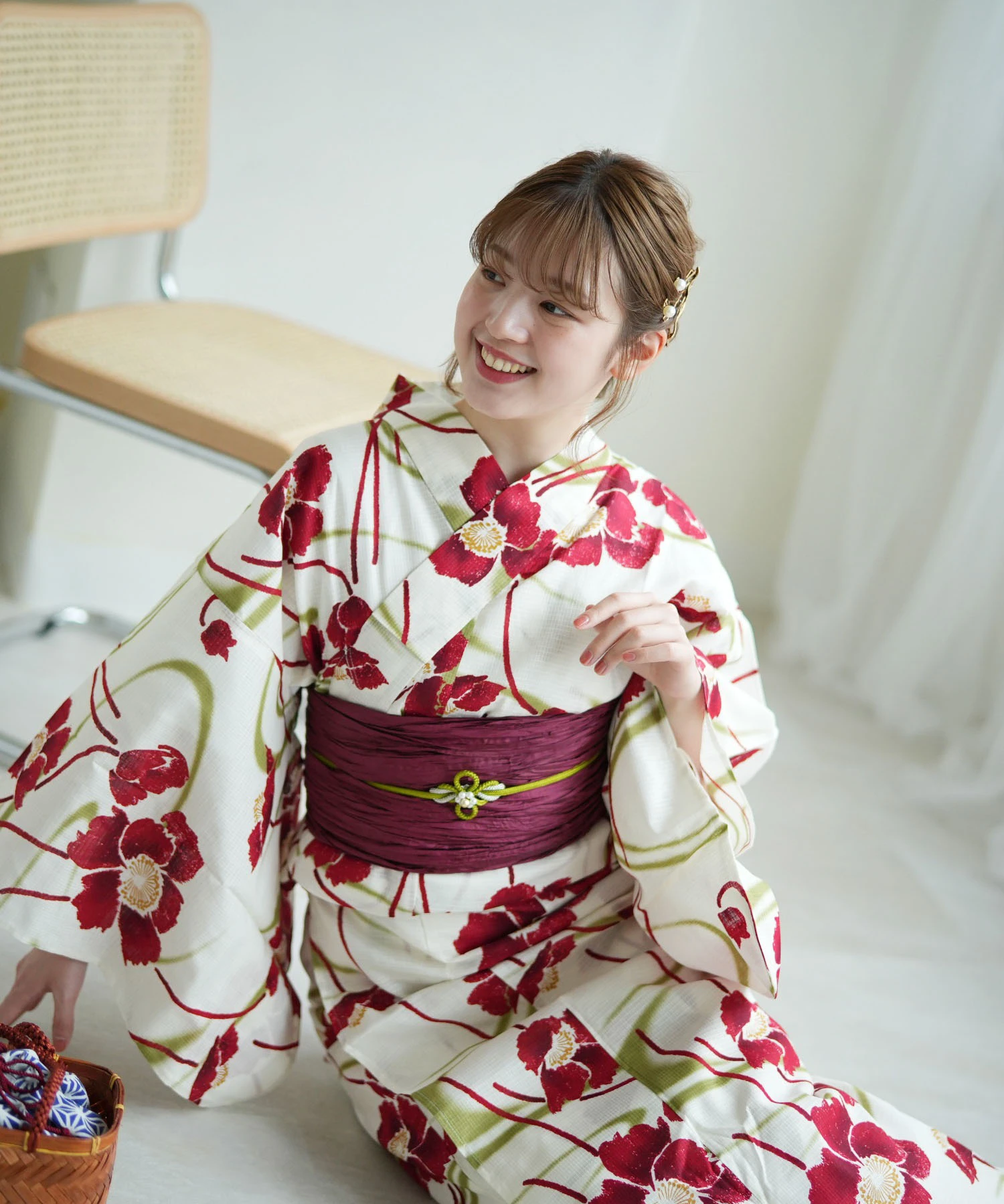 Traditional Women's Kimono Bathrobe Pure Cotton Fabric Style Conference Photography Summer 2026 Ladies Ethnic Wear