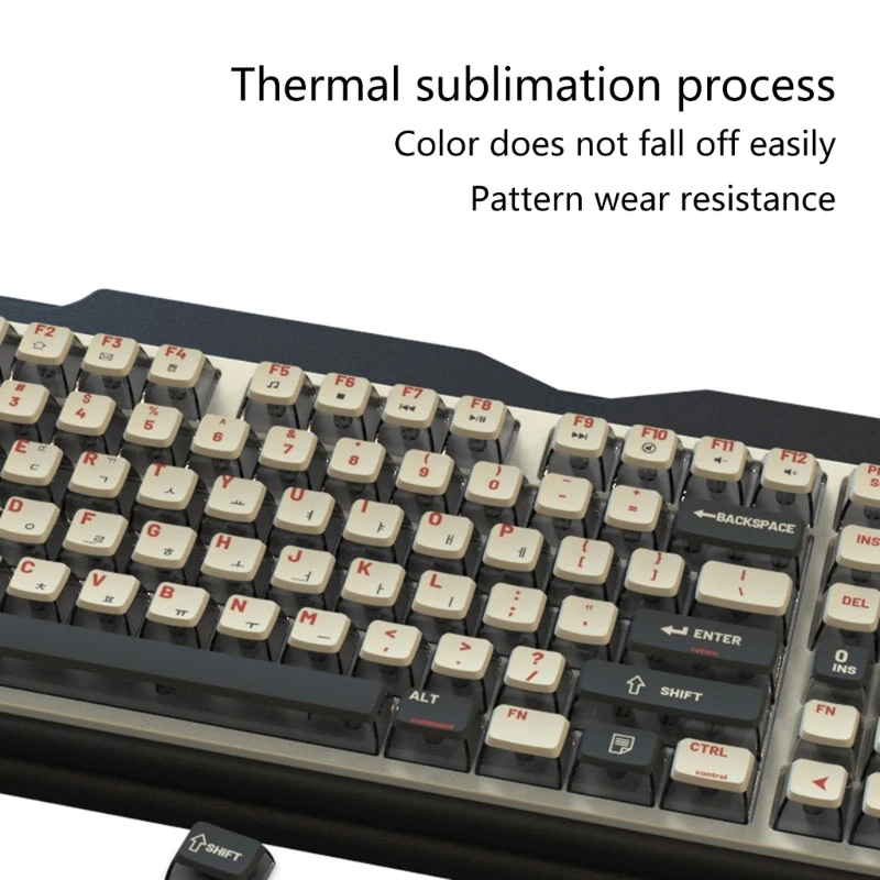 116 Keycap PBT Backlighting Keycaps Profil ASA Keycap Backlit Tembus Industri Industri untuk Keyboard Mekanis