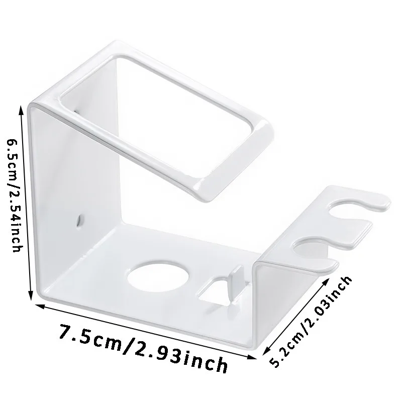 Self-adhesive Wall Mount Stainless Steel Toothbrush Holder Punch-free Toothpaste Organizer Mouthwash Cup Stand Bathroom Tools